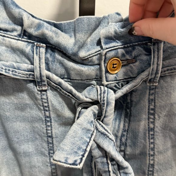 Free People Splendor in the Grass High Rise Belted Denim Skirt, size 4 - Picture 6 of 7